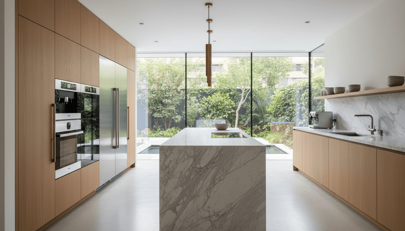 Diseño de cocina personalizada con aluminio arquitectónico